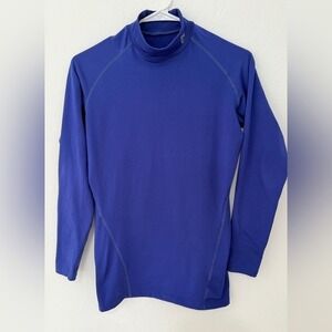Tesla TM-T32 Royal Blue Mock Neck Long Sleeve Athletic Shirt